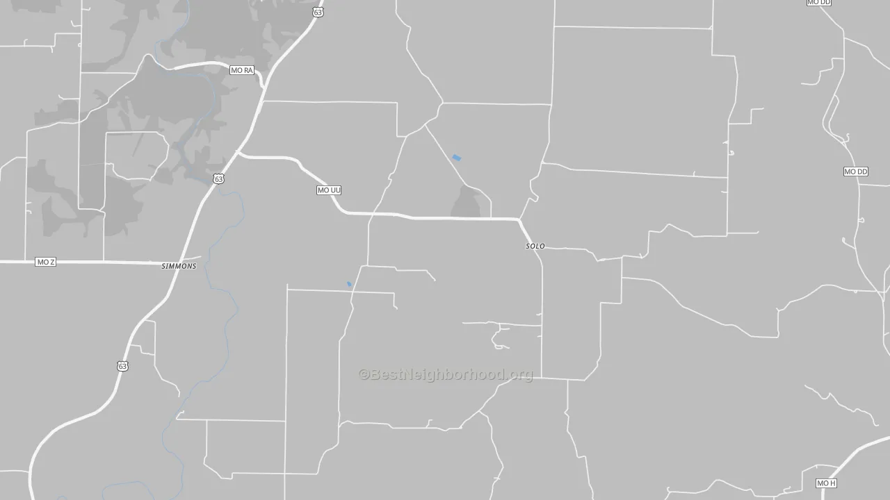 Bike Grade map of 65564, MO