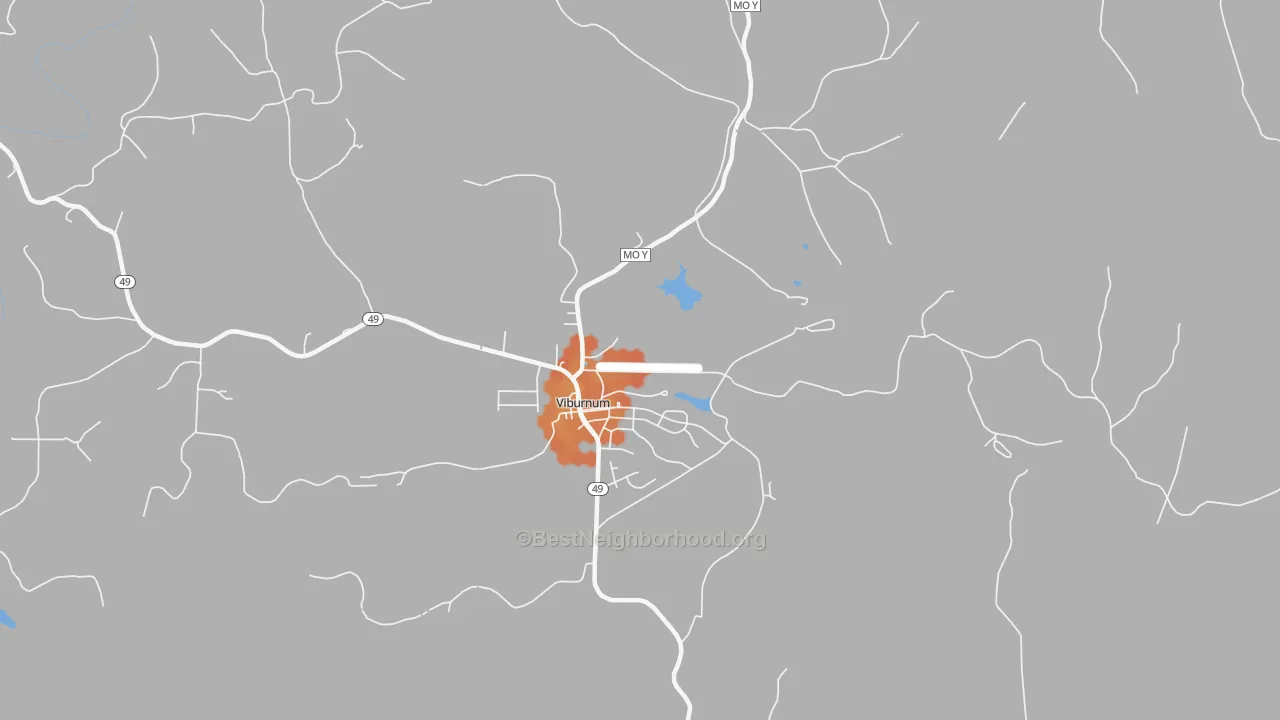Bike Grade map of 65566, MO
