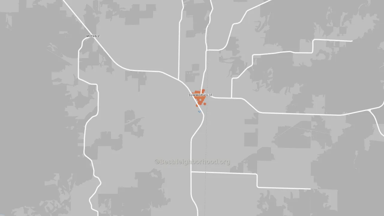 Bike Grade map of 65571, MO
