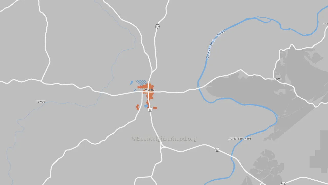 Bike Grade map of 65582, MO