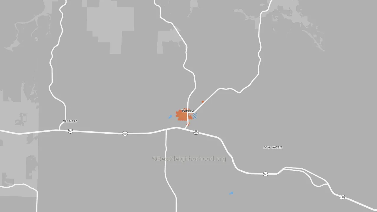 Bike Grade map of 65588, MO