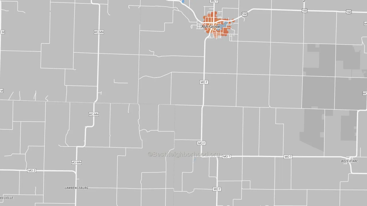 Bike Grade map of 65604, MO