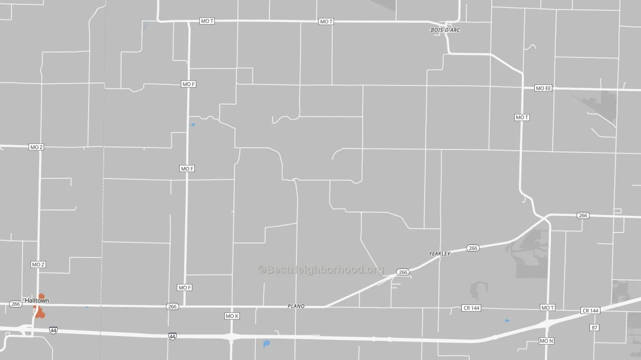Bike Grade map of 65612, MO