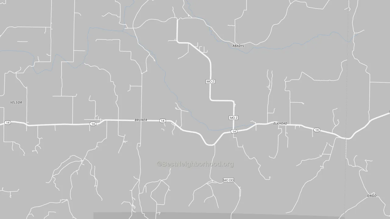 Bike Grade map of 65620, MO