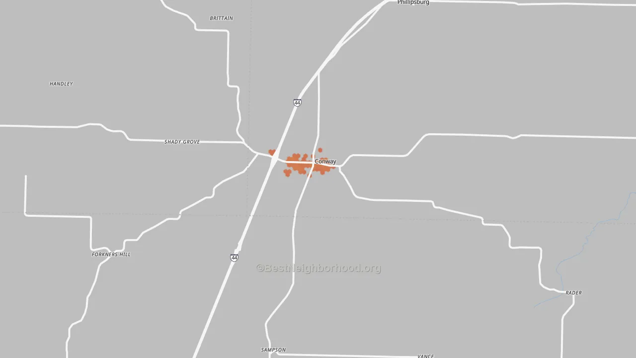 Bike Grade map of 65632, MO