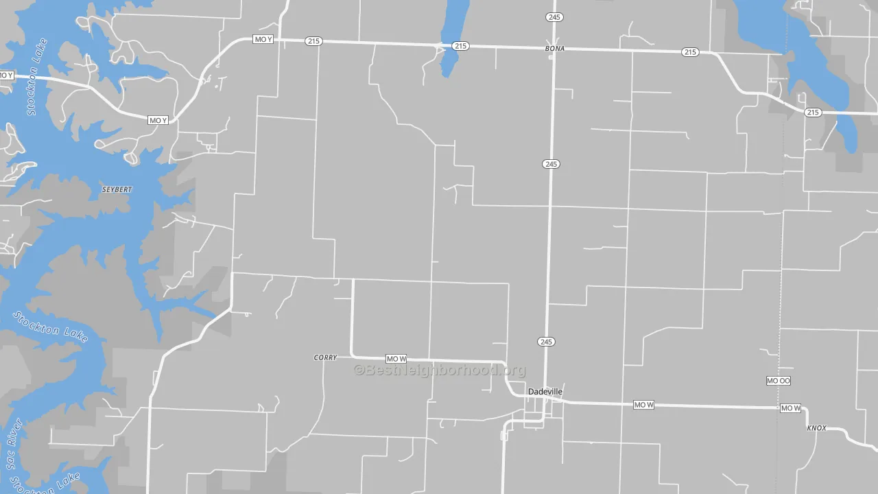 Bike Grade map of 65635, MO
