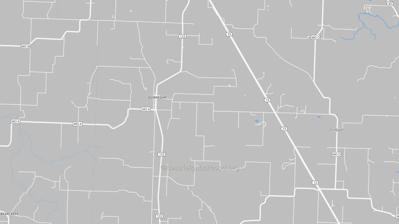 Bike Grade map of 65640, MO