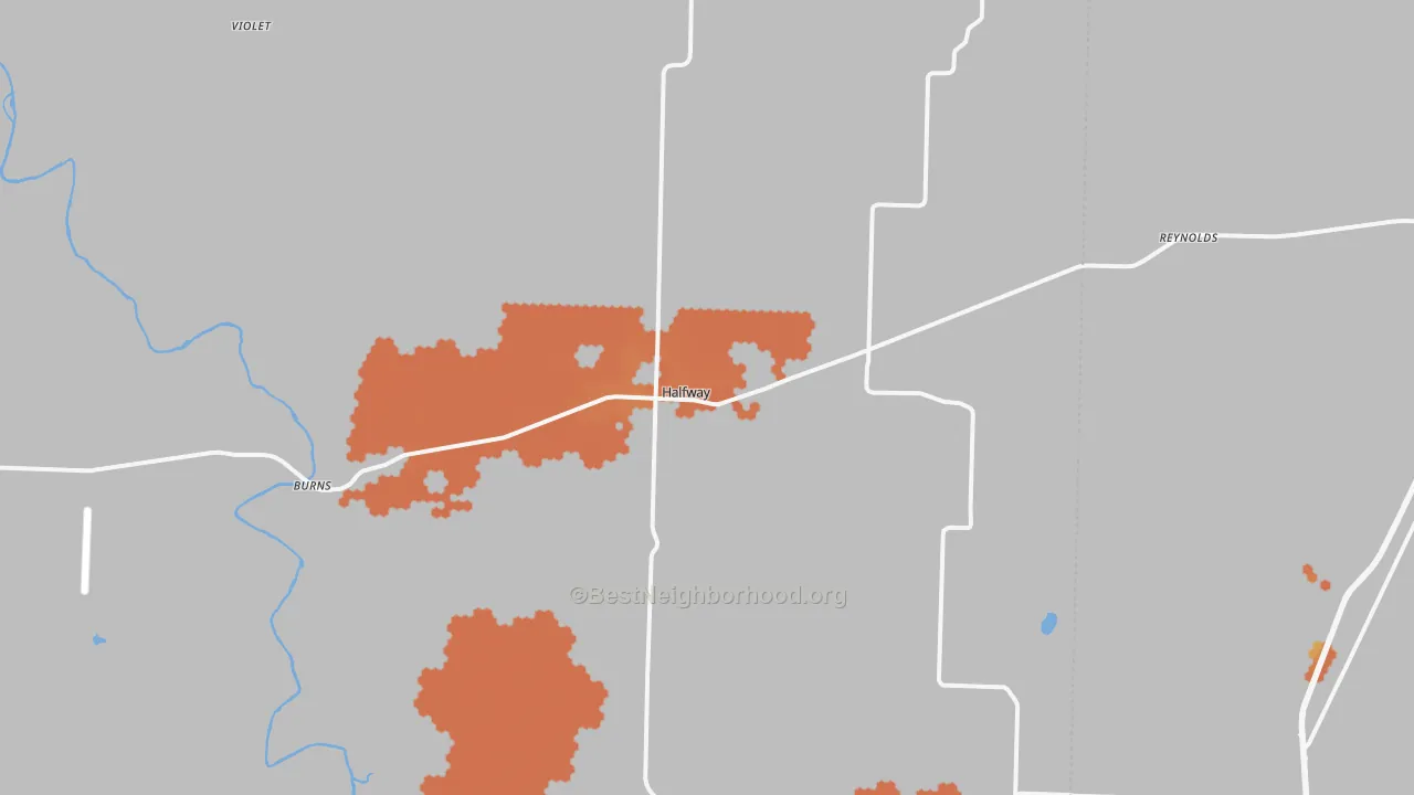 Bike Grade map of 65663, MO