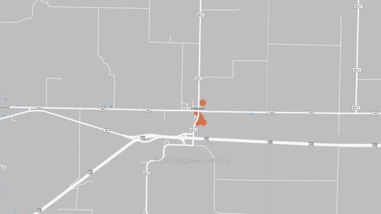 Bike Grade map of 65664, MO