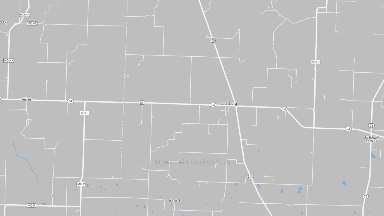 Bike Grade map of 65685, MO