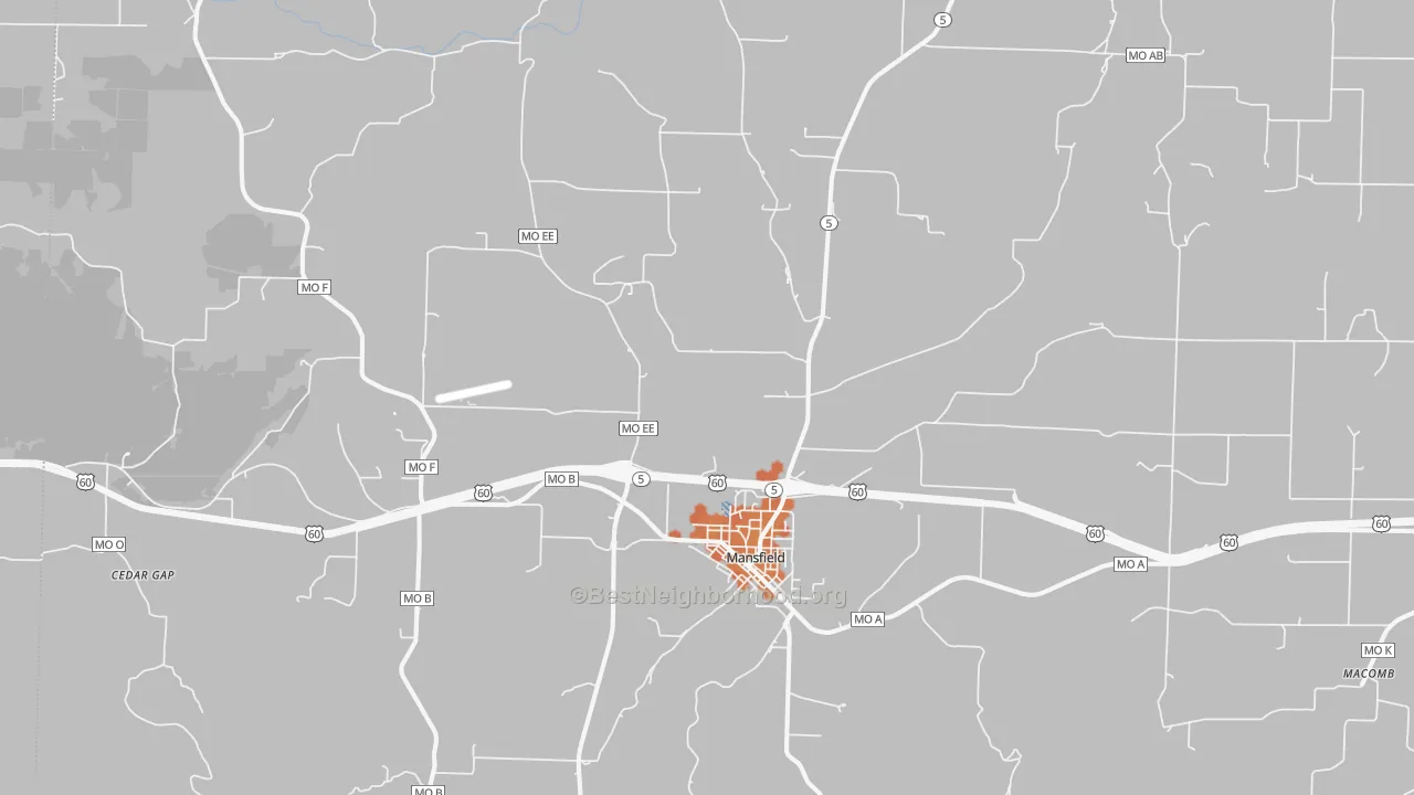 Bike Grade map of 65704, MO