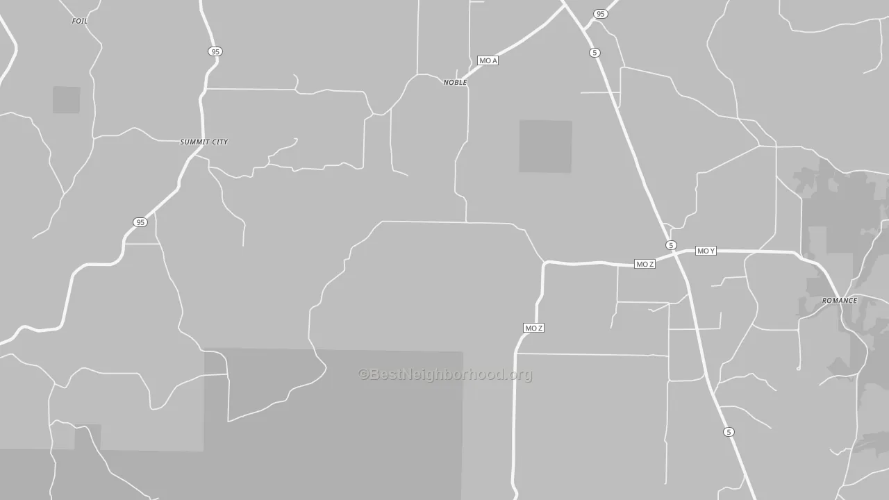 Bike Grade map of 65715, MO