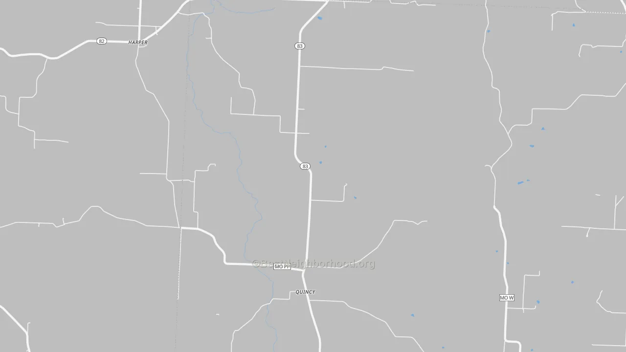 Bike Grade map of 65735, MO