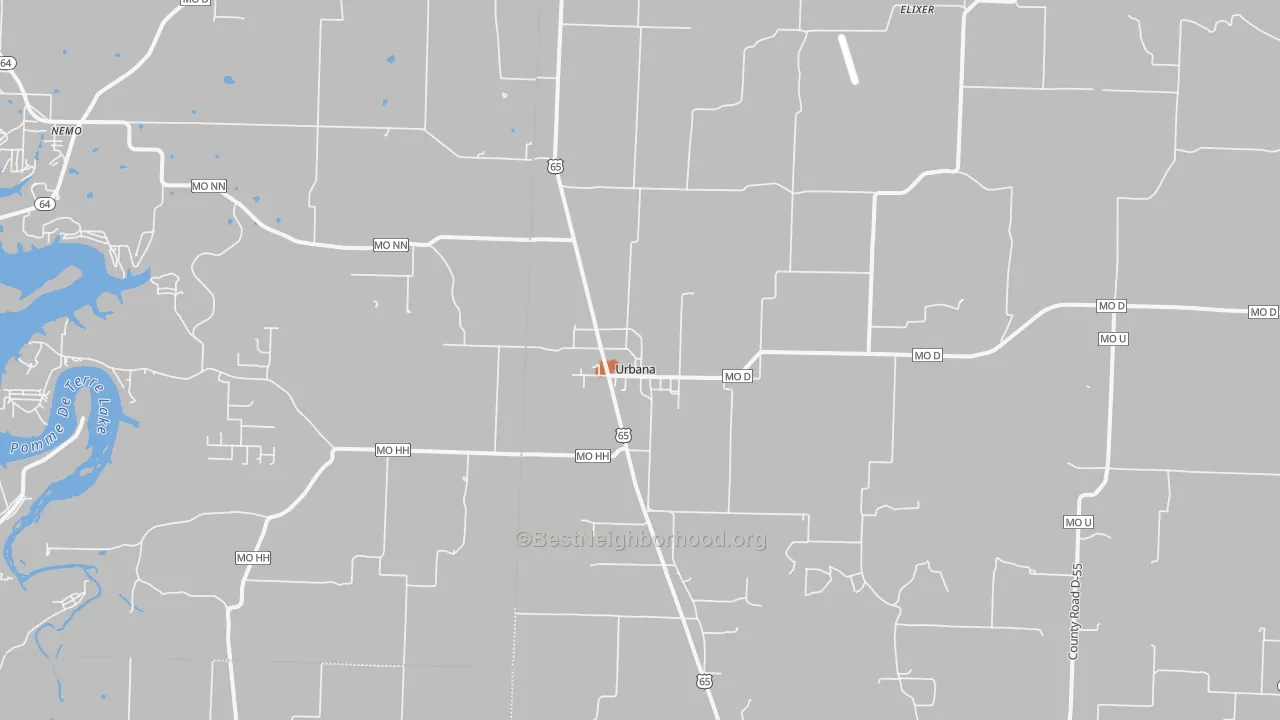 Bike Grade map of 65767, MO