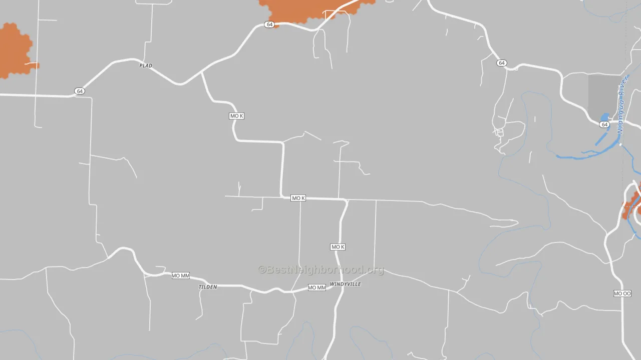 Bike Grade map of 65783, MO