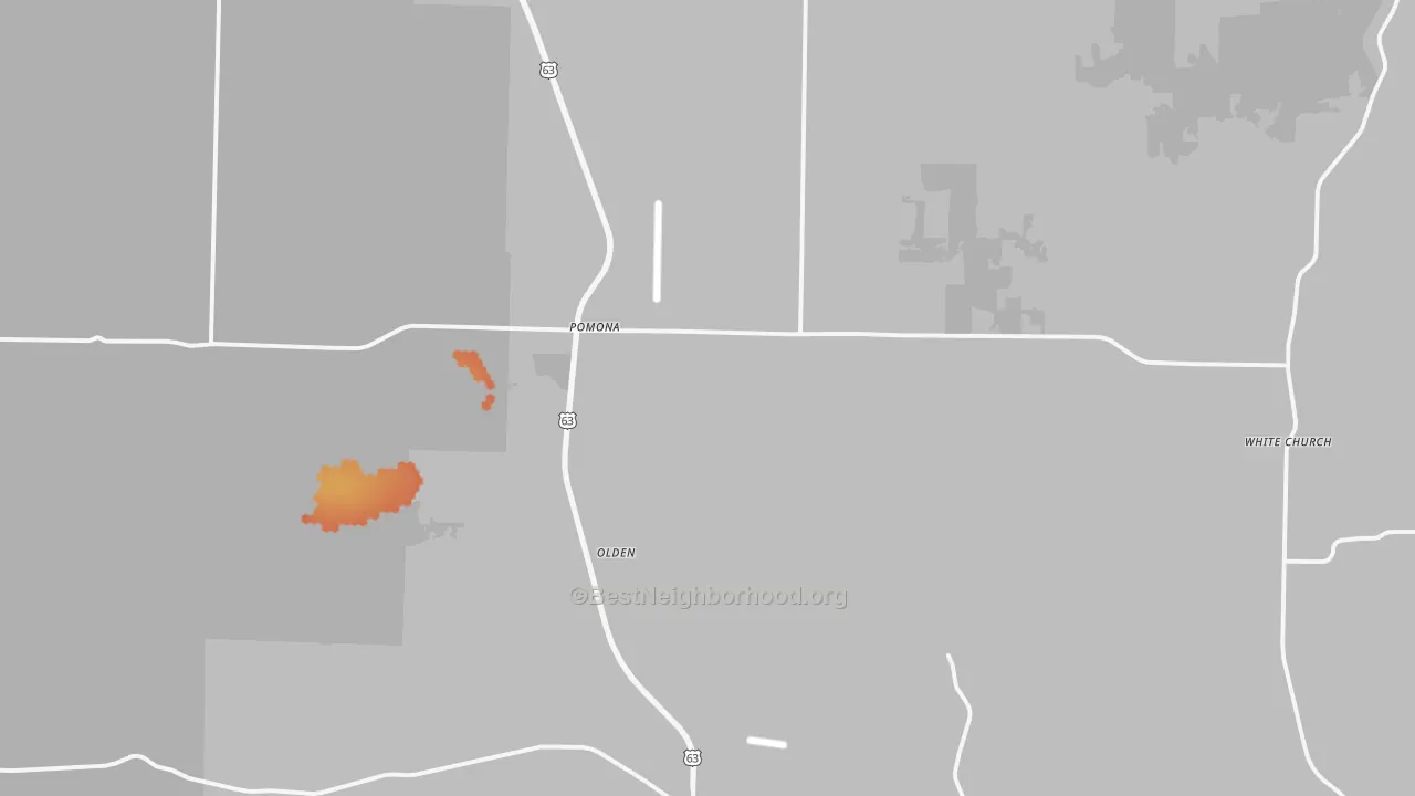 Bike Grade map of 65789, MO