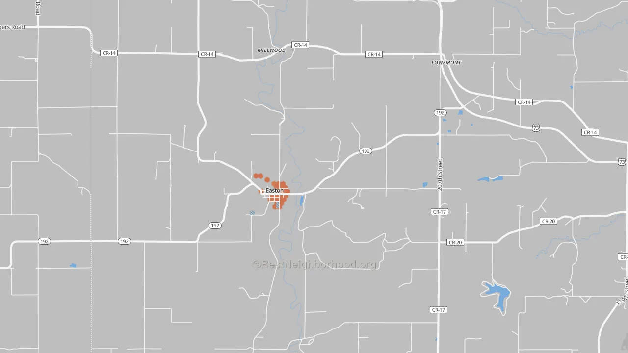 Bike Grade map of 66020, KS