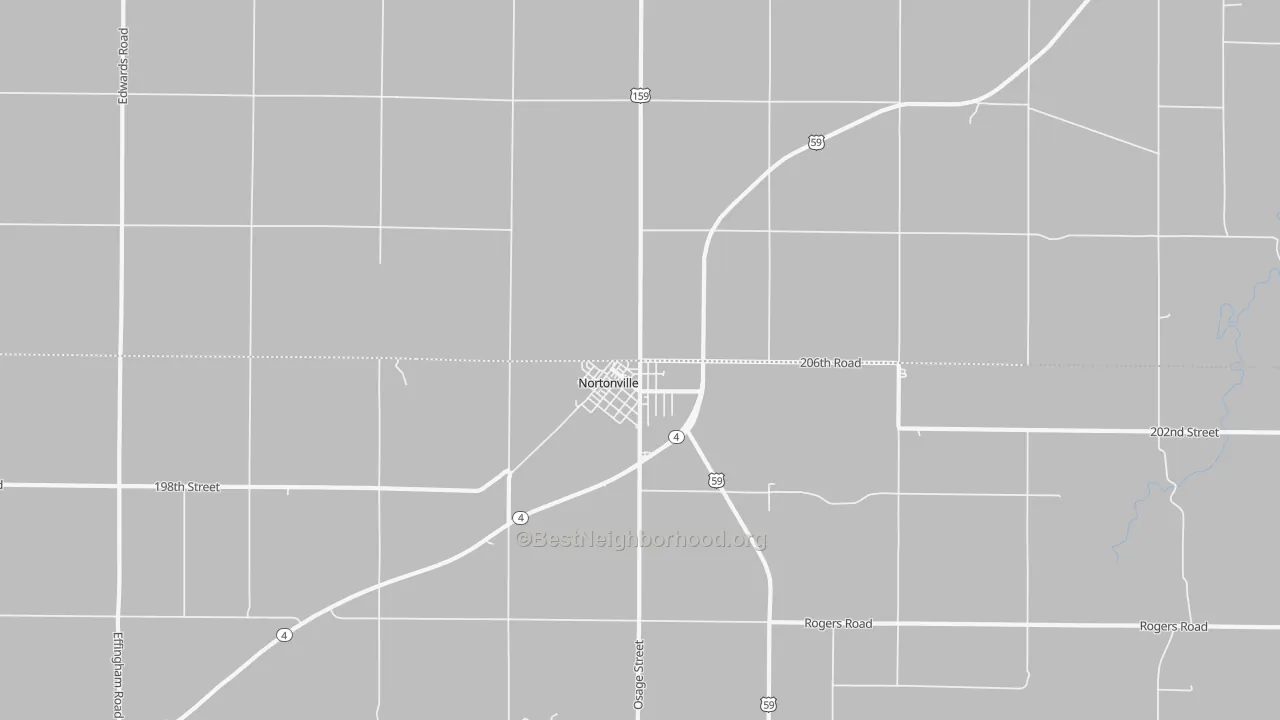 Bike Grade map of 66060, KS