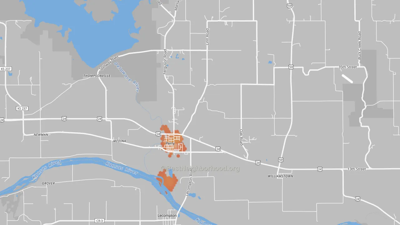 Bike Grade map of 66073, KS