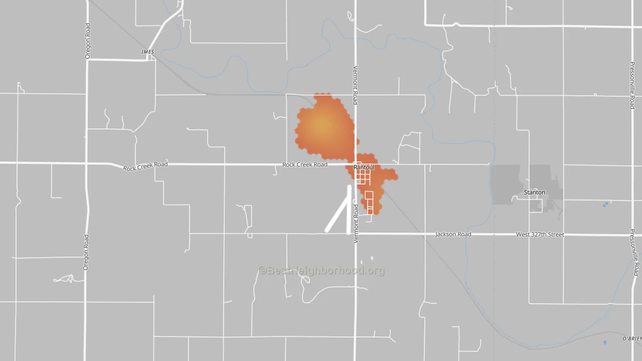 Bike Grade map of 66079, KS
