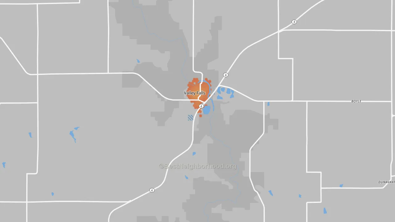 Bike Grade map of 66088, KS