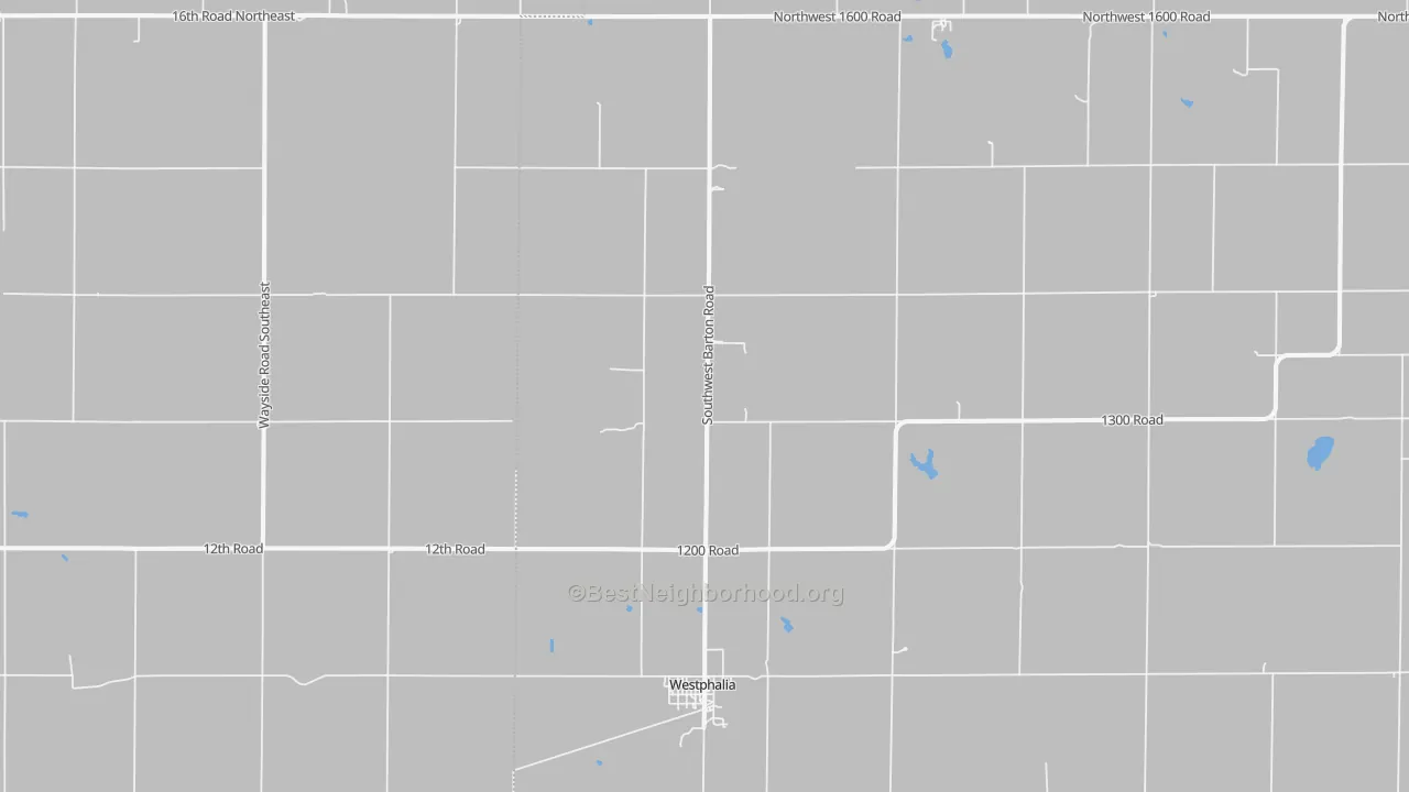 Bike Grade map of 66093, KS