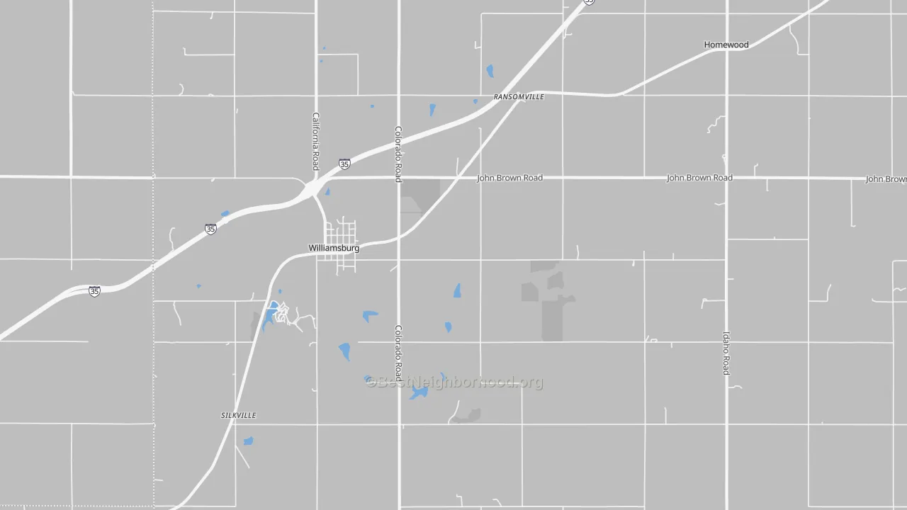 Bike Grade map of 66095, KS