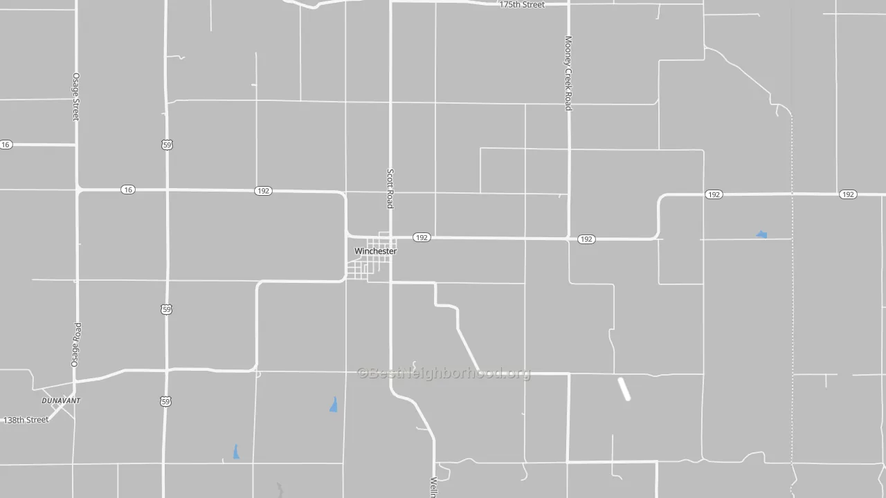Bike Grade map of 66097, KS