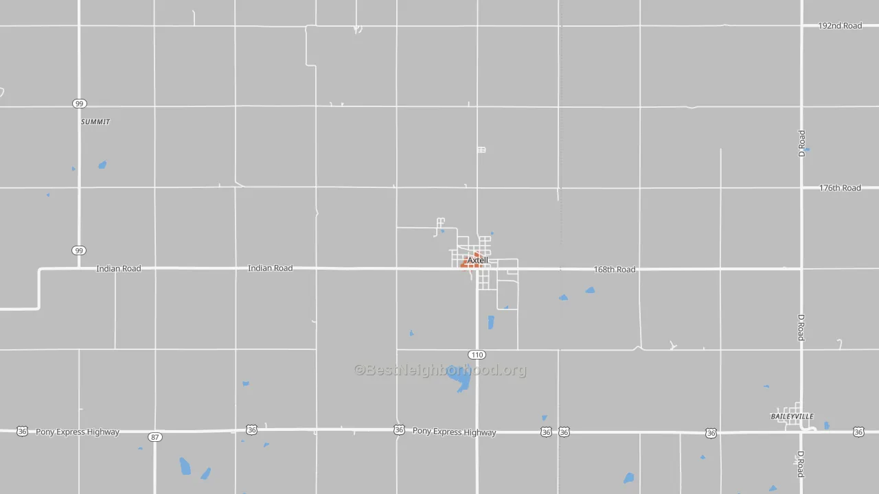 Bike Grade map of 66403, KS