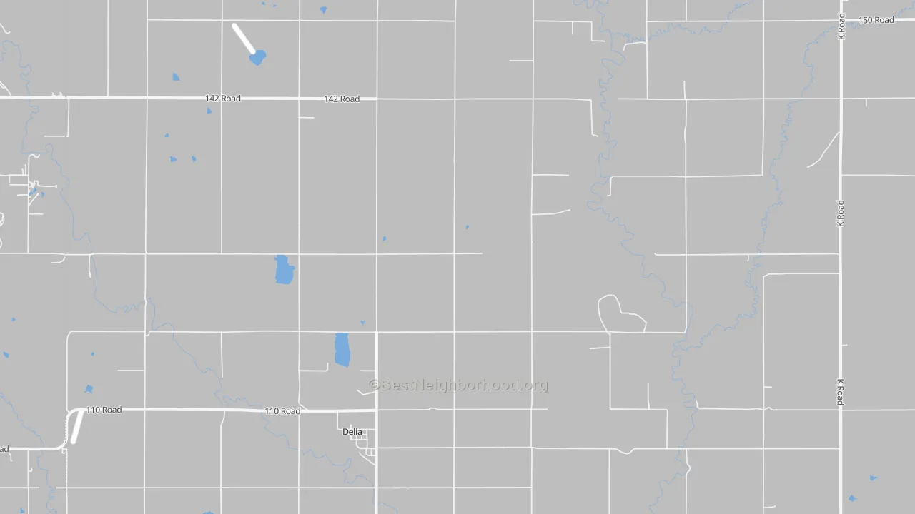 Bike Grade map of 66418, KS