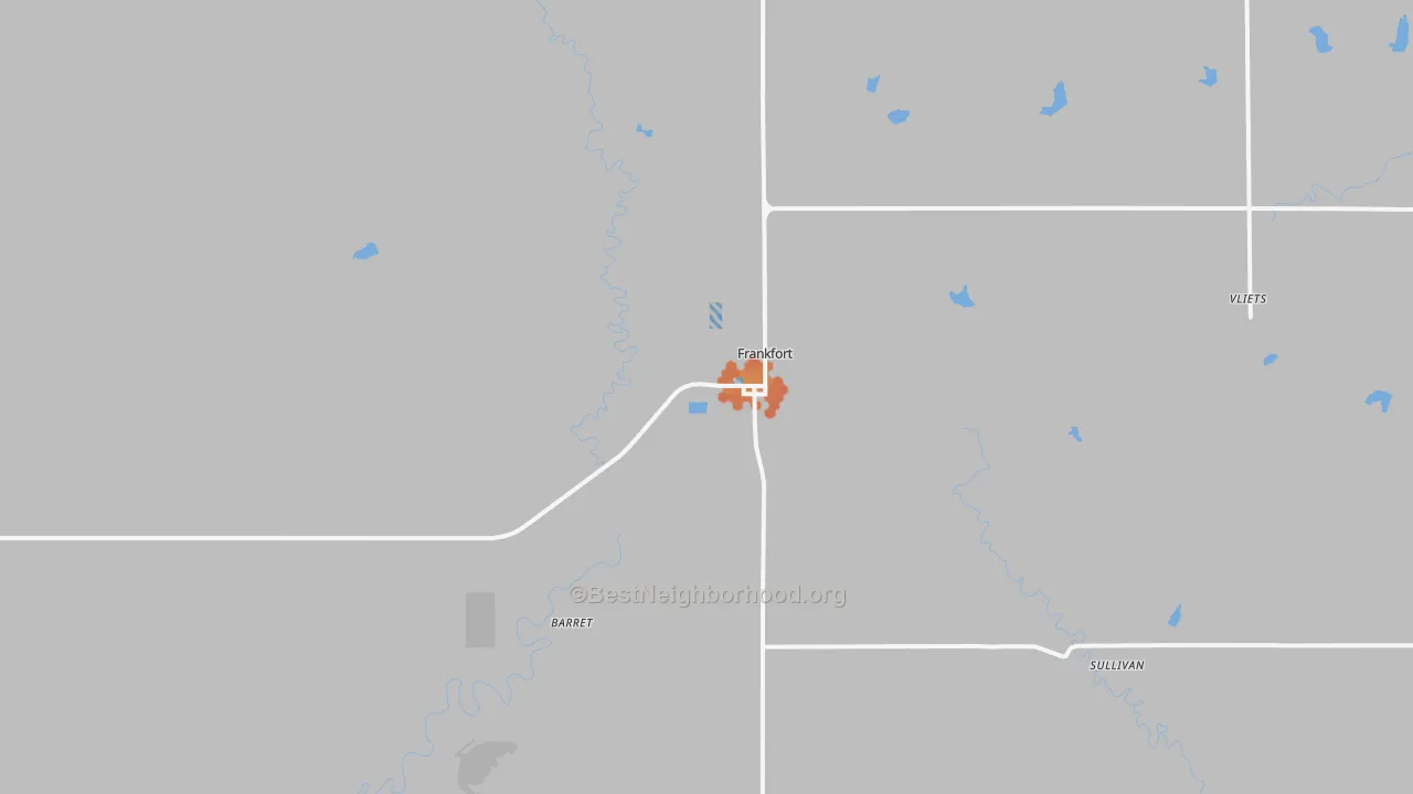 Bike Grade map of 66427, KS