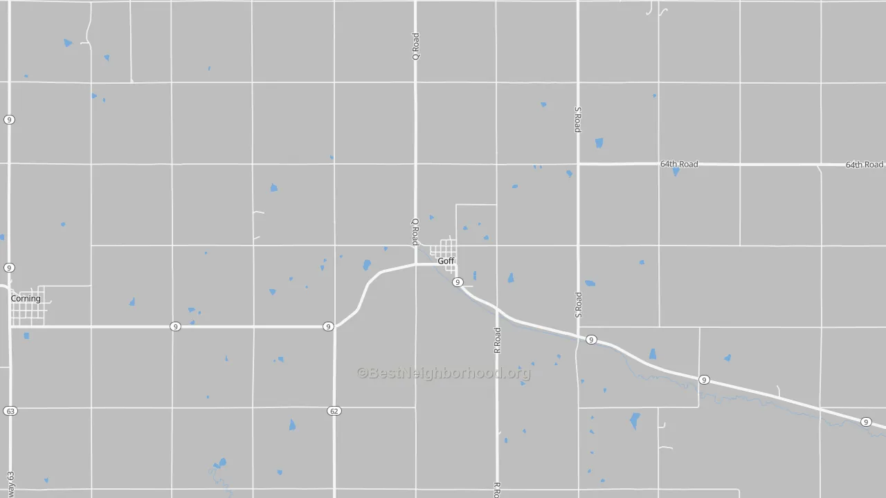 Bike Grade map of 66428, KS
