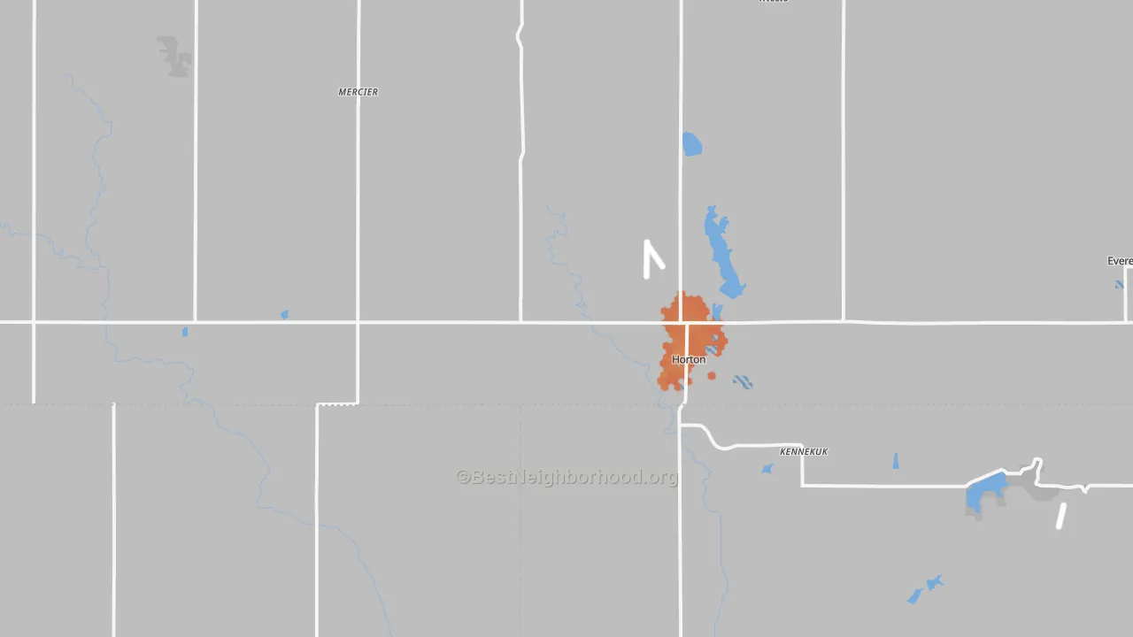 Bike Grade map of 66439, KS