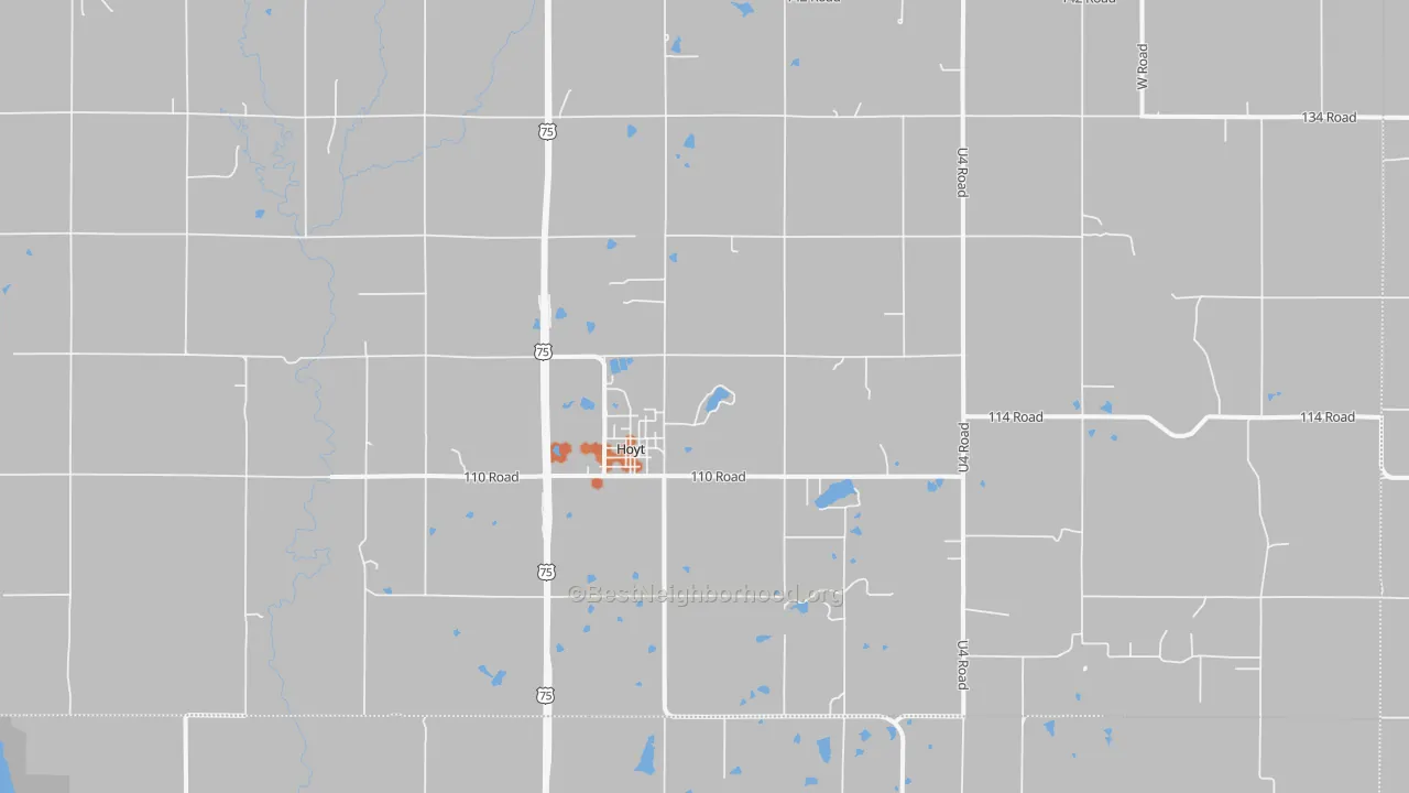 Bike Grade map of 66440, KS