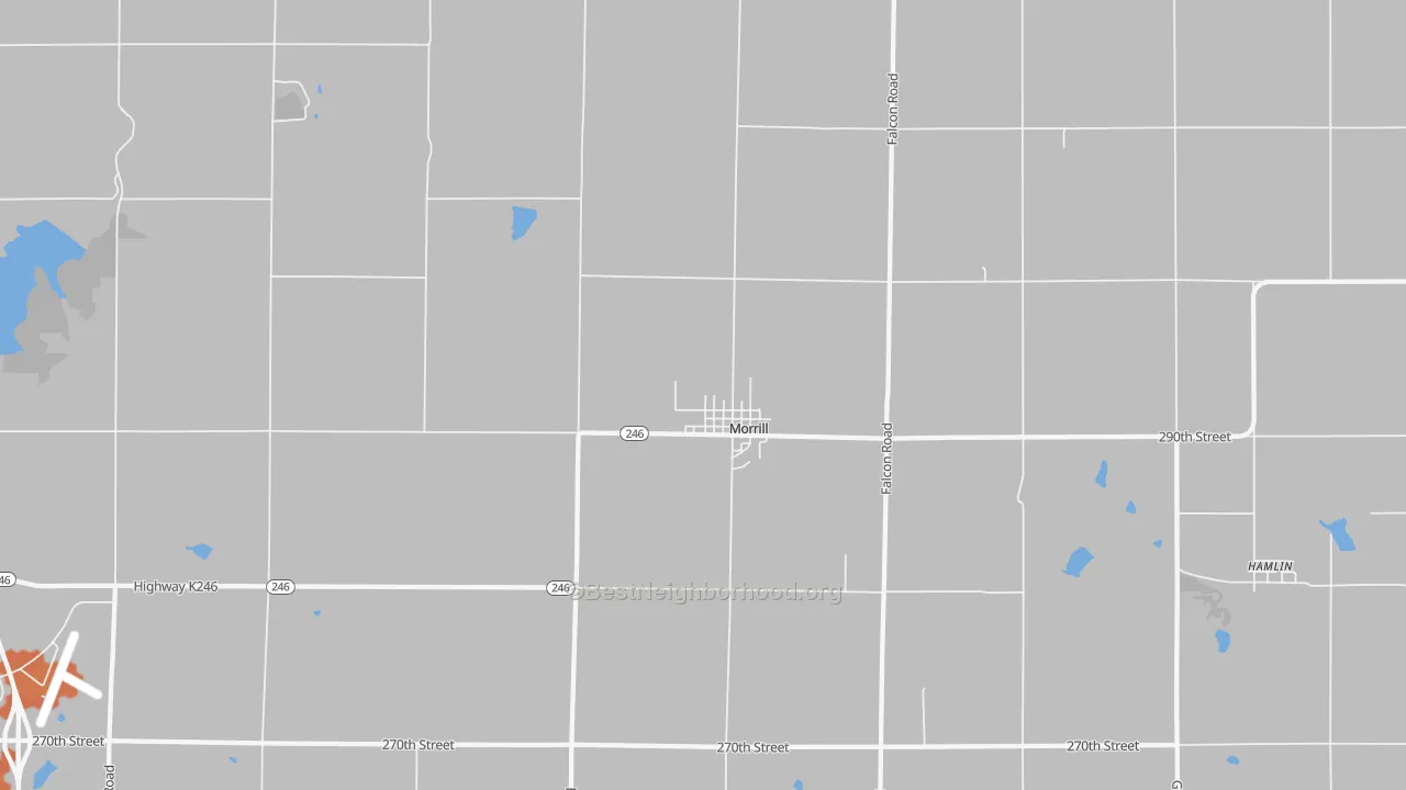 Bike Grade map of 66515, KS