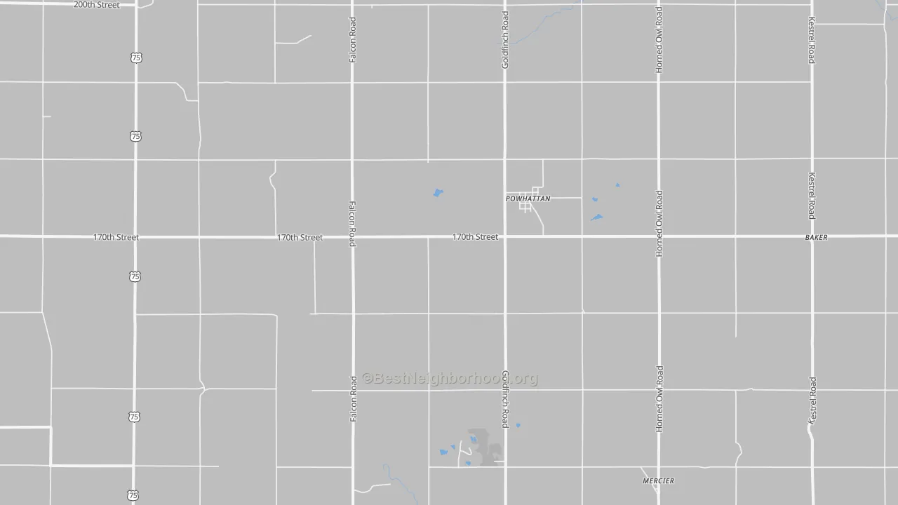 Bike Grade map of 66527, KS