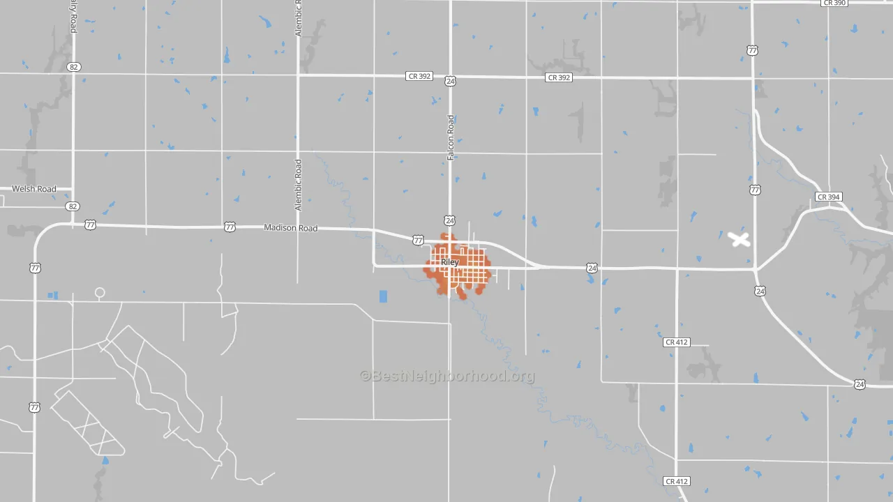 Bike Grade map of 66531, KS