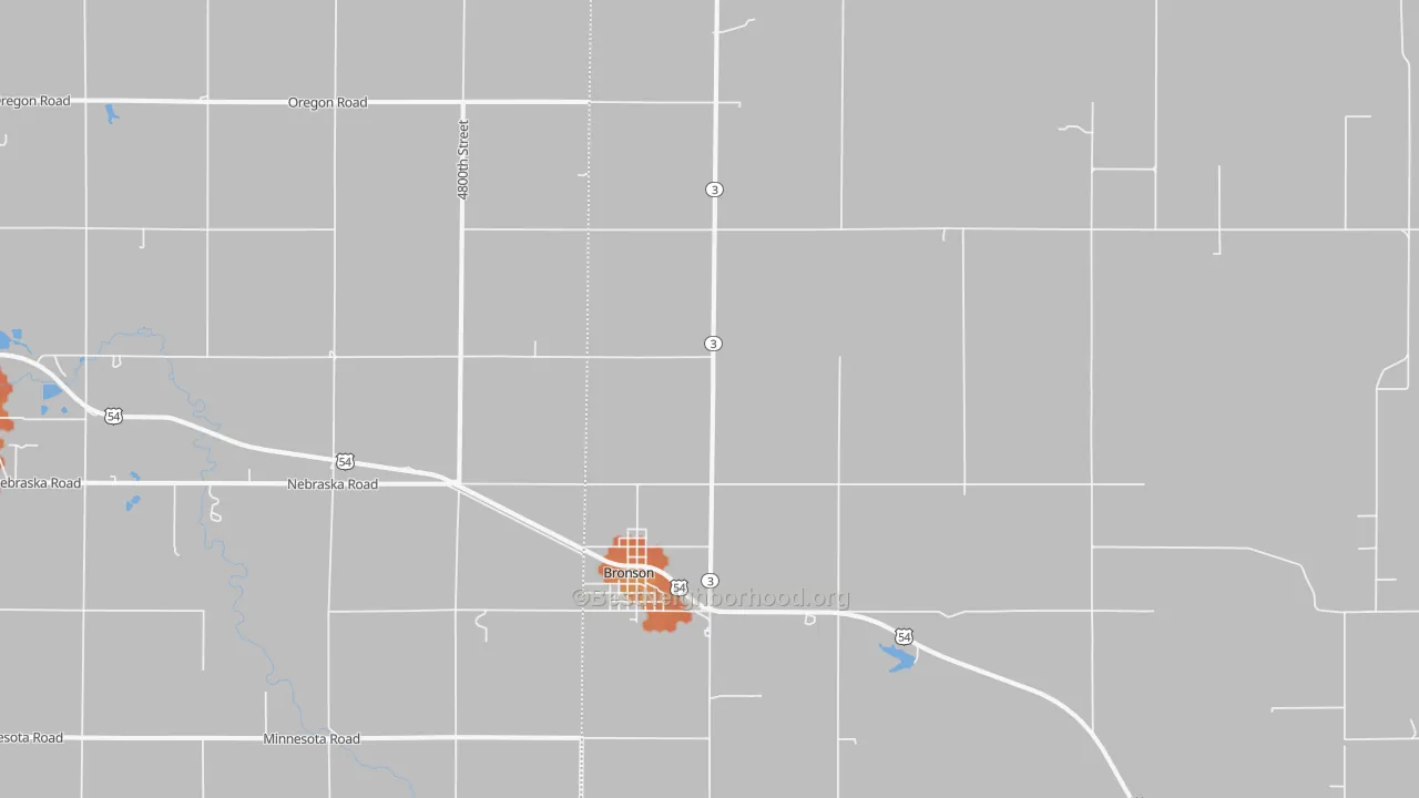 Bike Grade map of 66716, KS