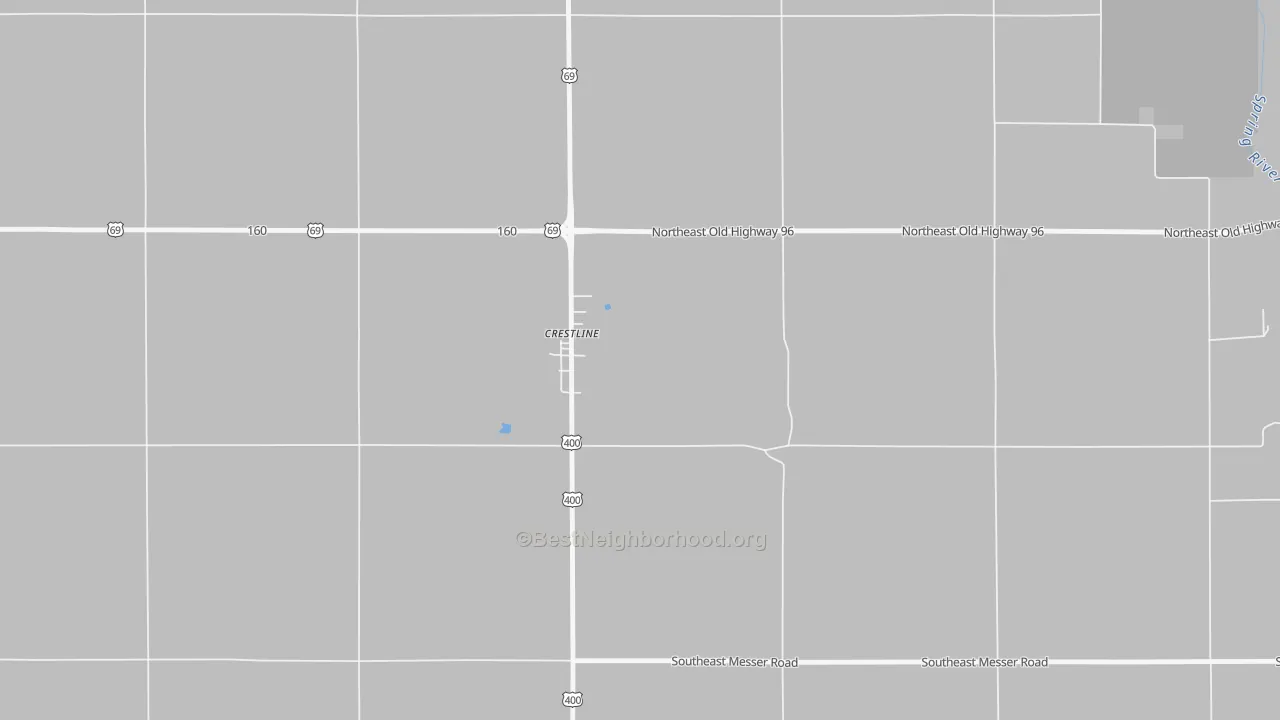 Bike Grade map of 66728, KS