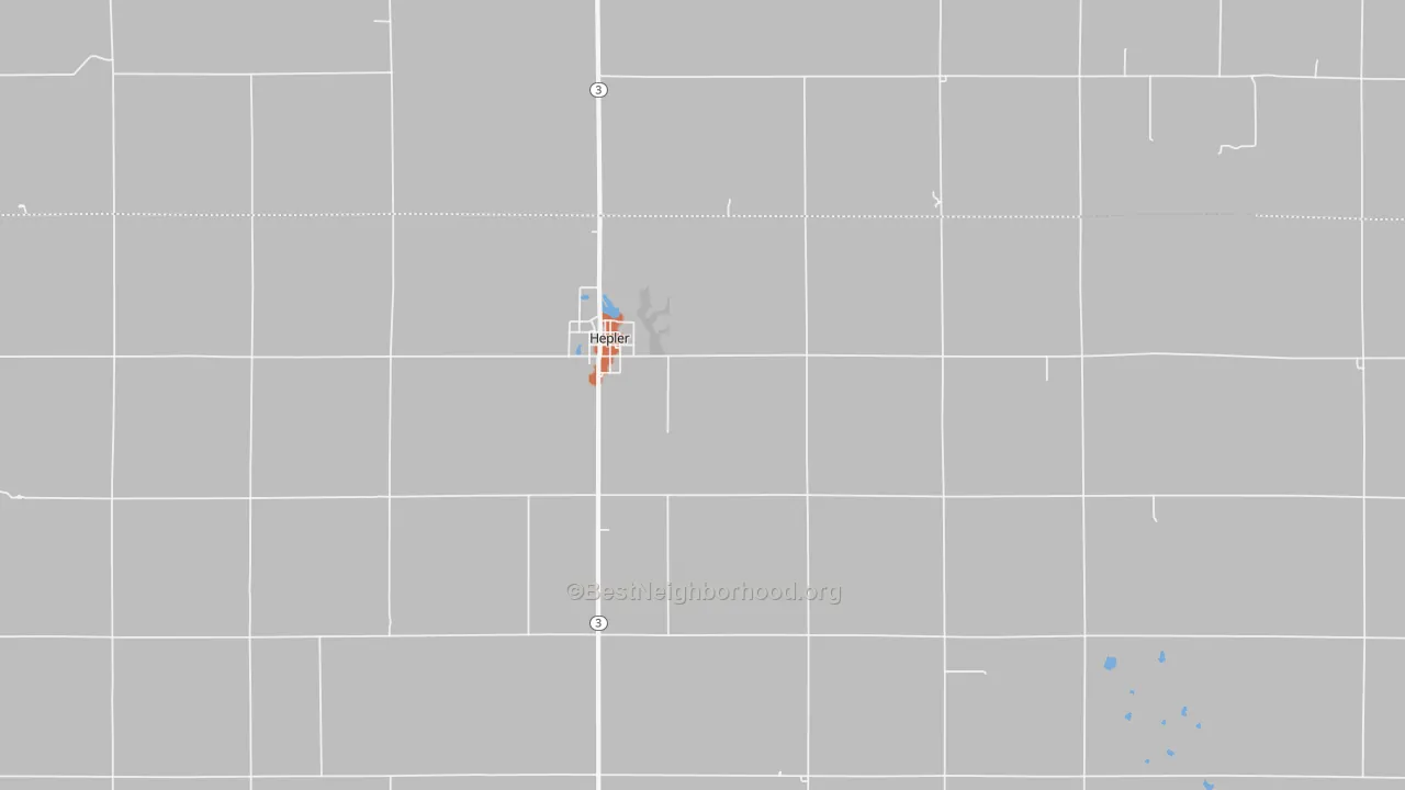 Bike Grade map of 66746, KS