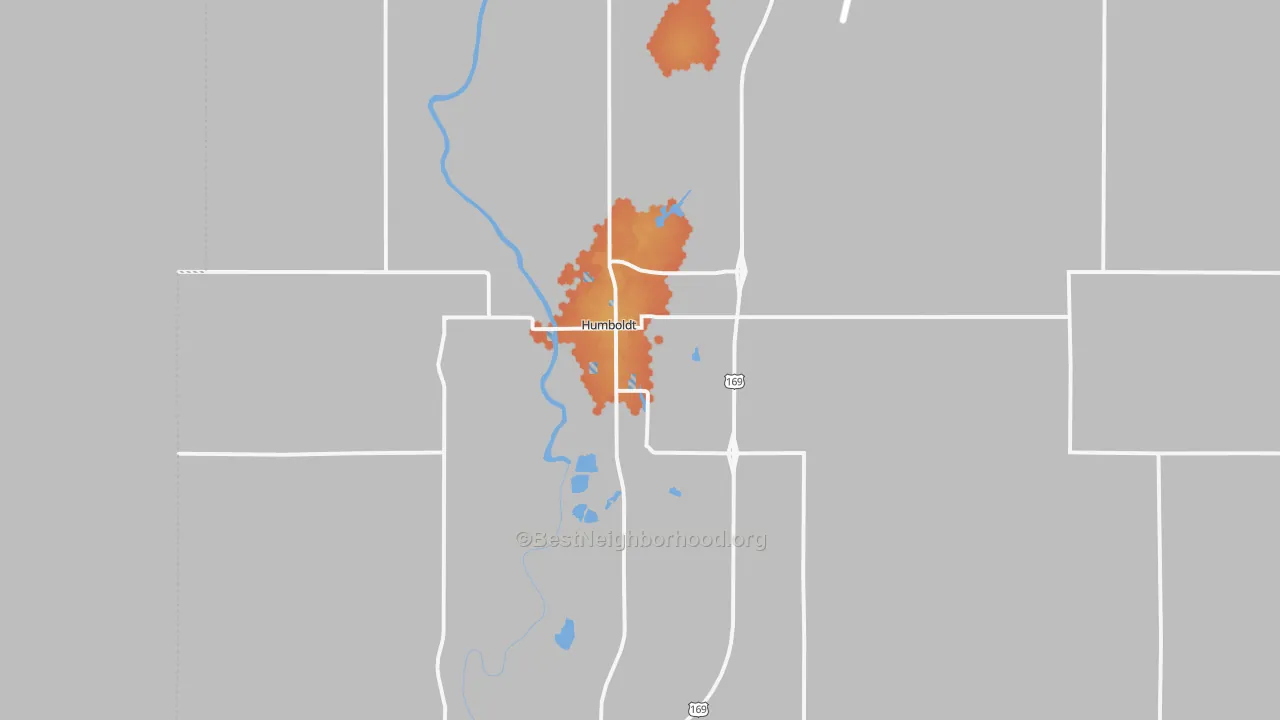 Bike Grade map of 66748, KS