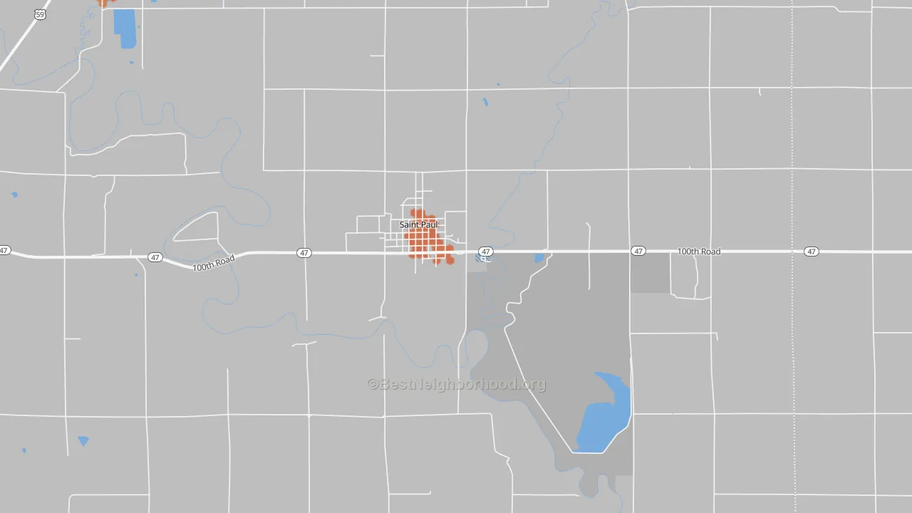 Bike Grade map of 66771, KS