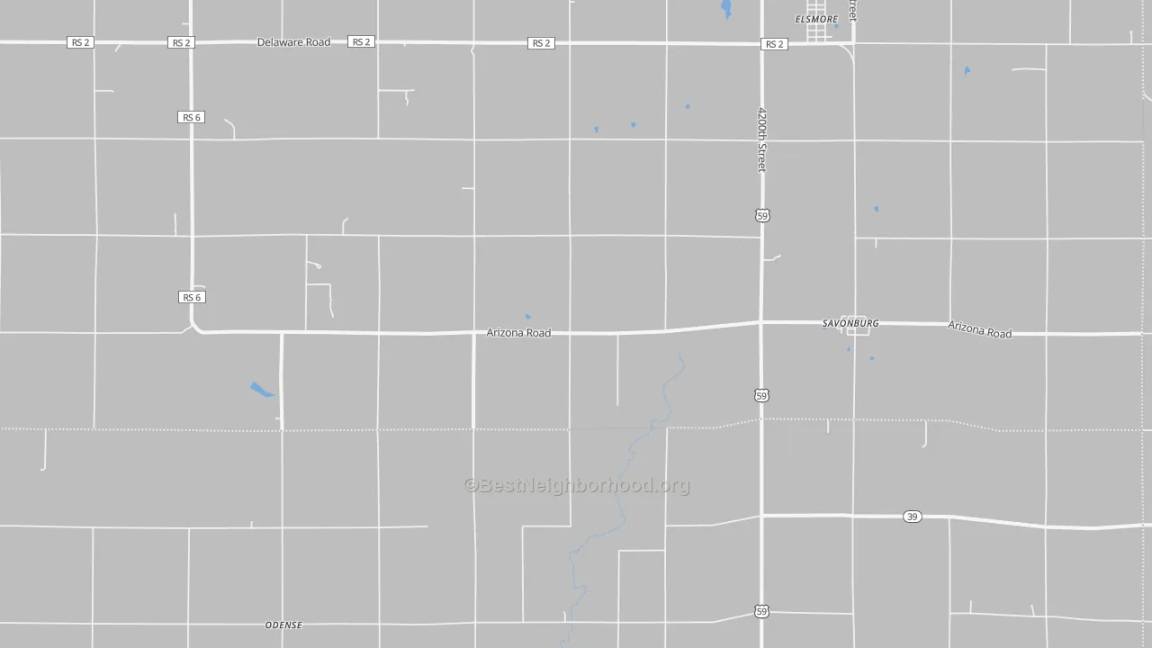 Bike Grade map of 66772, KS