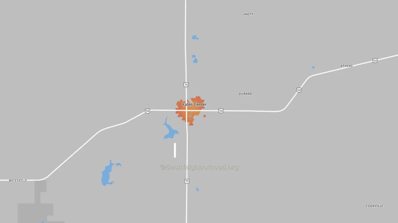 Bike Grade map of 66783, KS