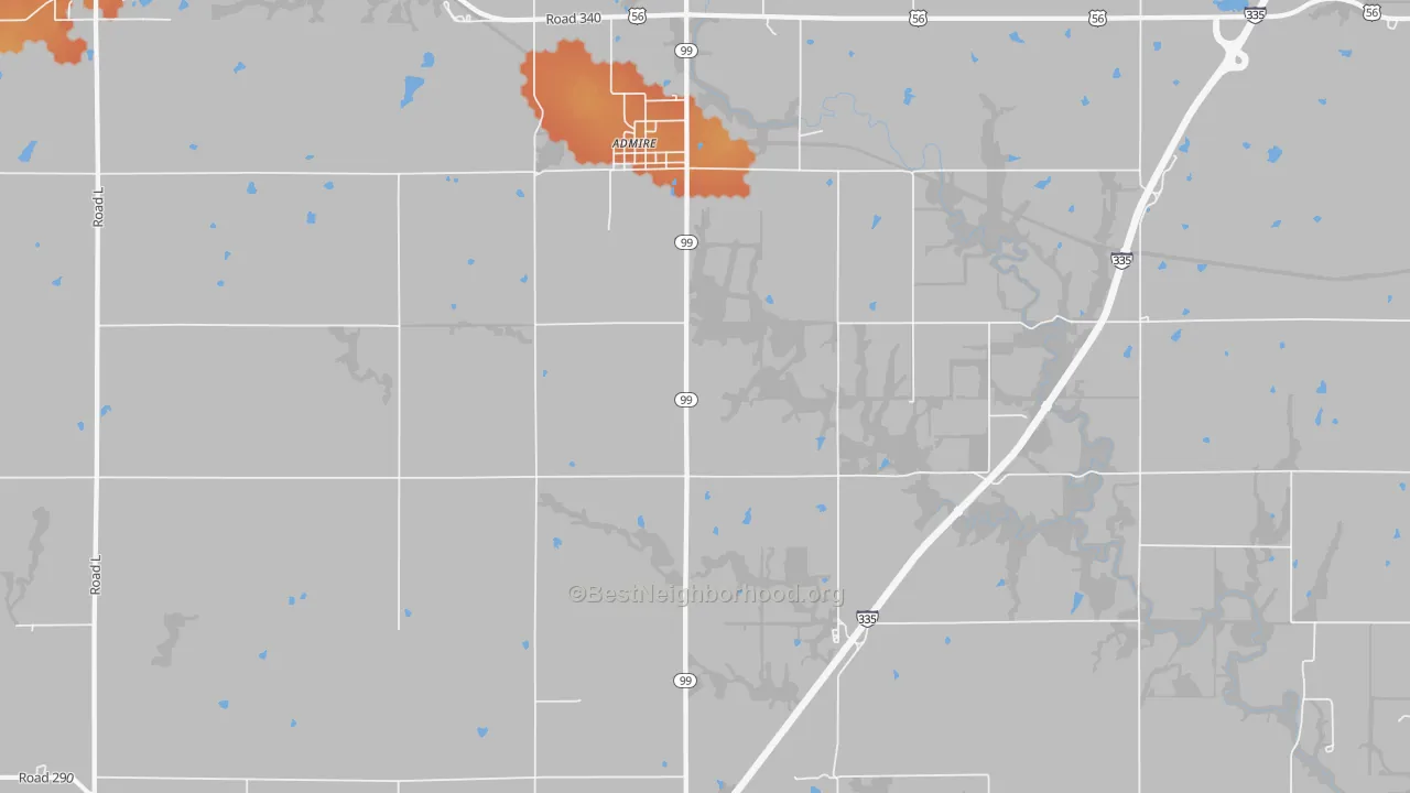 Bike Grade map of 66830, KS
