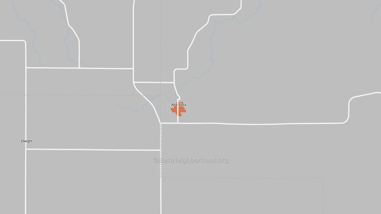 Bike Grade map of 66834, KS