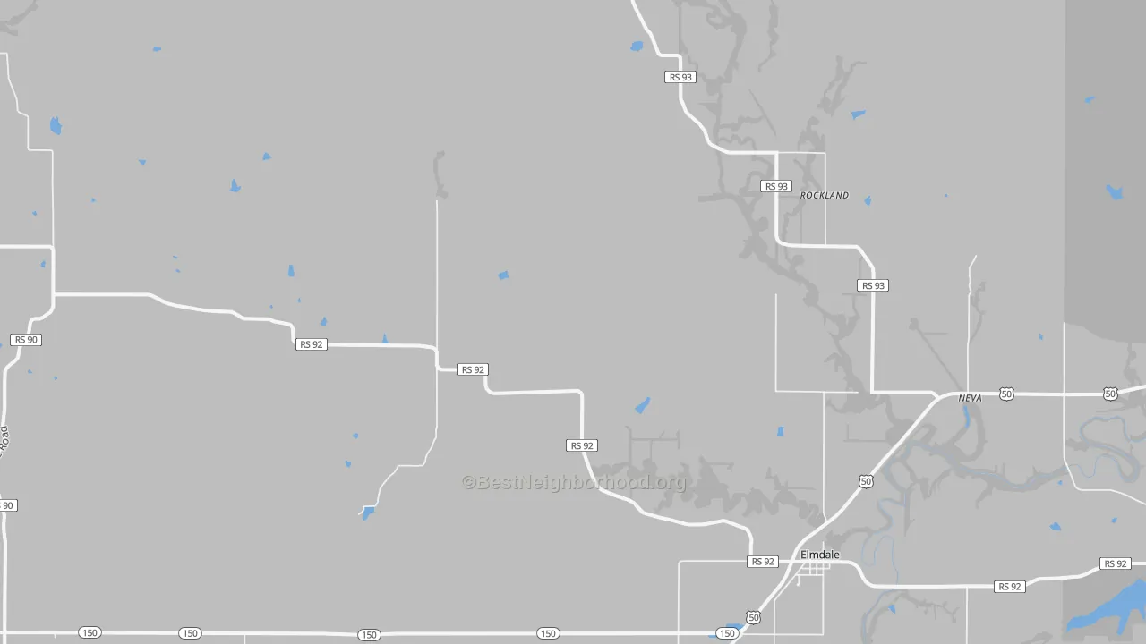 Bike Grade map of 66850, KS