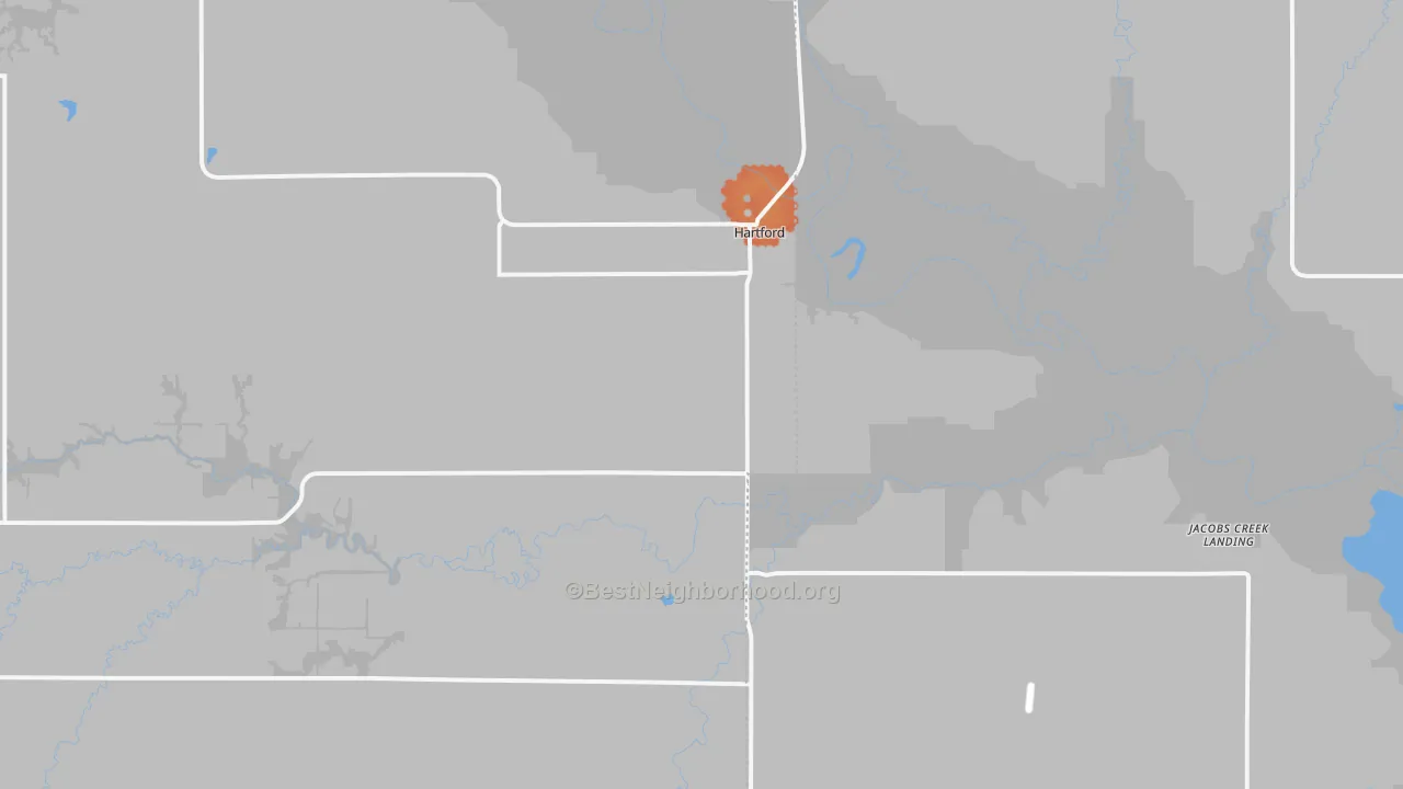 Bike Grade map of 66854, KS