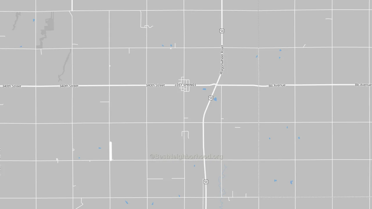 Bike Grade map of 66859, KS