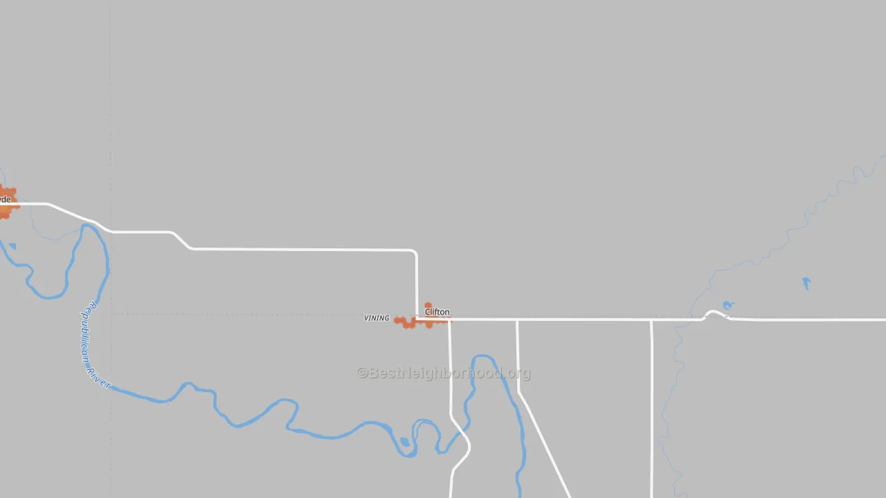 Bike Grade map of 66937, KS
